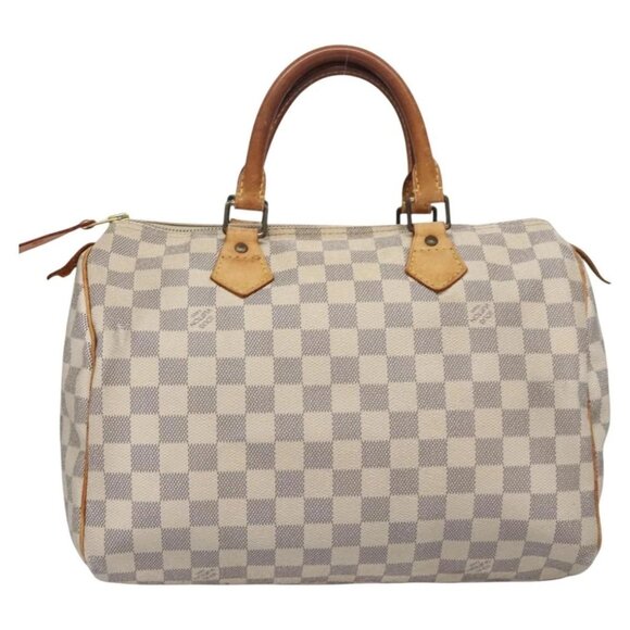 LOUIS VUITTON Damier Azur Speedy 30 Hand Bag - Picture 2 of 16